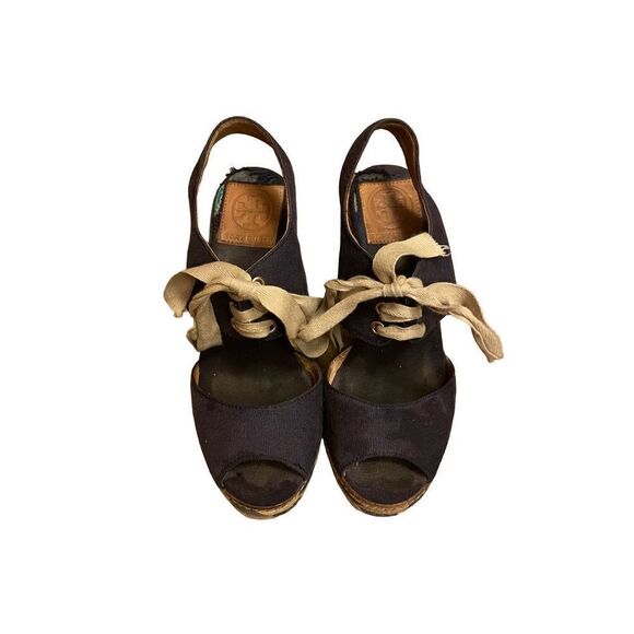 Tory Burch Navy Espadrilles - 6 - Picture 2 of 9